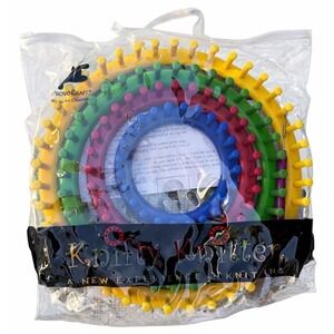 Genuine Provo Craft Knifty Knitter Circular Knitting Round Loom Set New